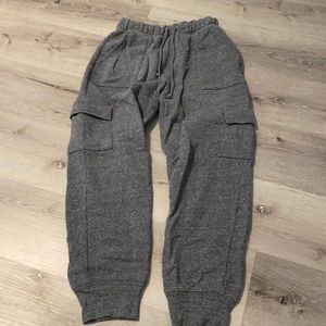 Dark grey sweats from pink